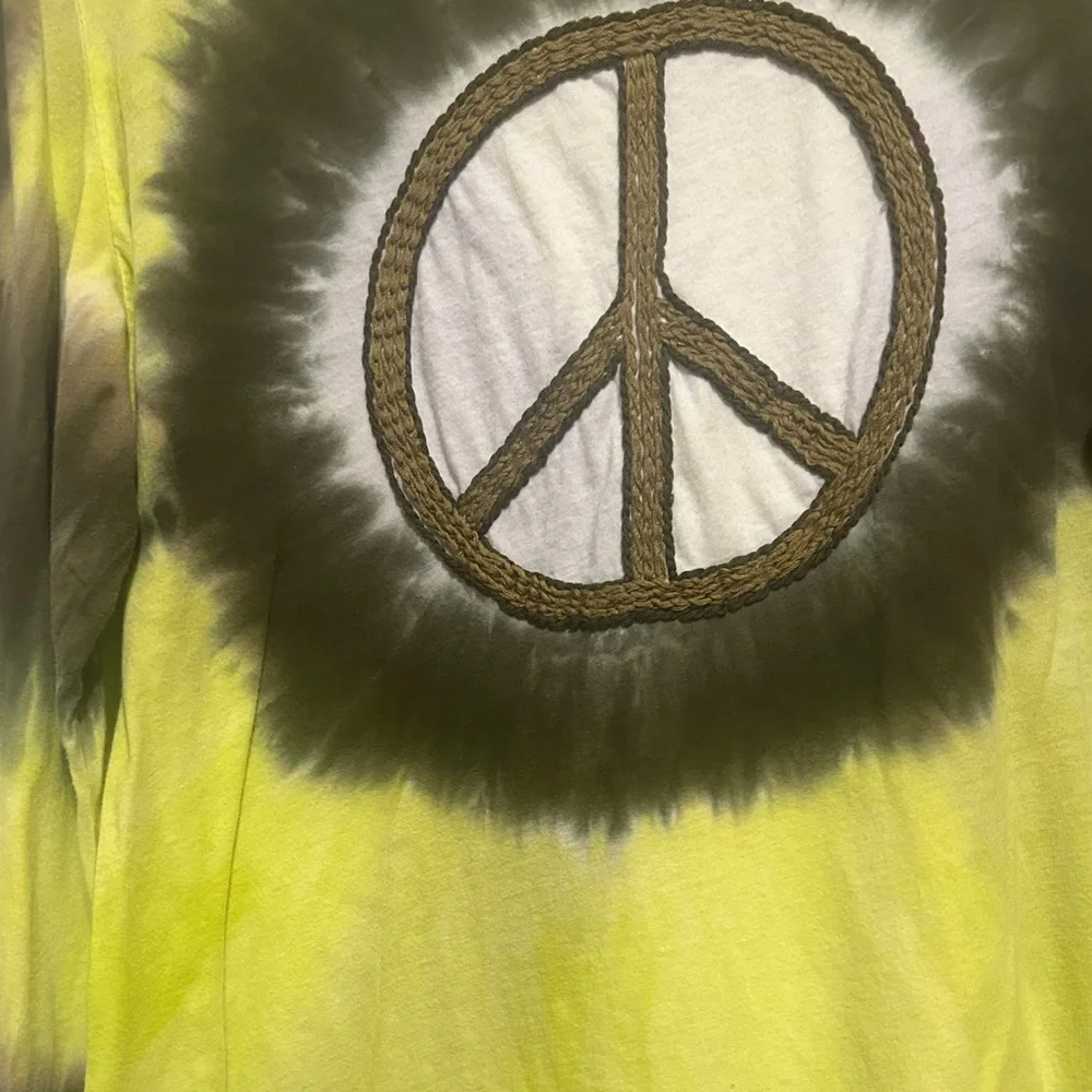 Tie-Dye Peace embroidered long sleeve Shirt - XL - Picture 5 of 5